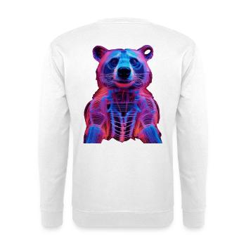 Neon-Hirschkäfer Design - Unisex Pullover - Weiß - Hinten