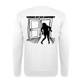 Coffee Lovers – The Saviour for Morning Grouches - Unisex Sweatshirt - white - Back
