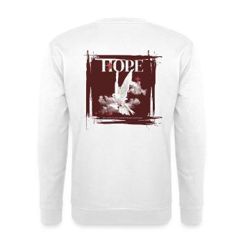 Hope - Römer 15:13 - Unisex Pullover - Weiß - Hinten