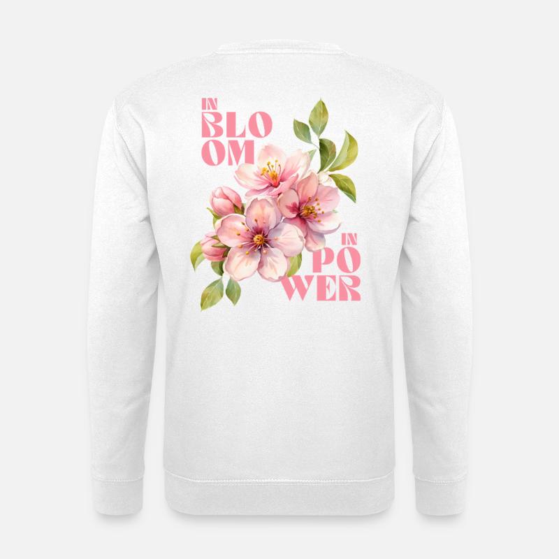 IN BLOOM - IN POWER - Unisex Sweatshirt - white
