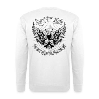Lord of Hell Wings Halo - Unisex Pullover - Weiß - Hinten