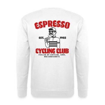 Espresso Cycling Club - Unisex Sweatshirt - white - Back
