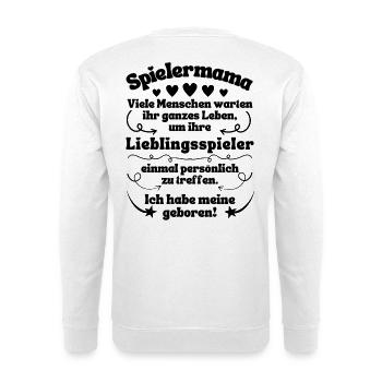 Maman du joueur Maman du football Maman du handball - Sweat-shirt Unisexe - blanc - Dos