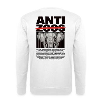 Chemise gratuite pour la faune et éléphant pour le bien-être animal - Sweat-shirt Unisexe - blanc - Dos