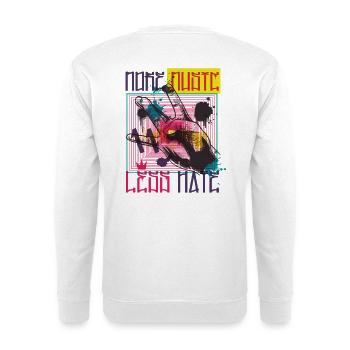 More Music Art - Unisex Pullover - Weiß - Hinten