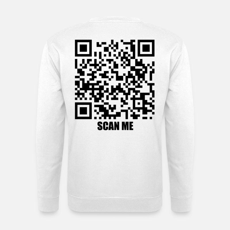 Quote Message – Kiss Me - Unisex Pullover - Weiß