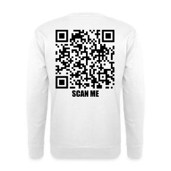 Quote Message – Three Seconds - Unisex Pullover - Weiß - Hinten