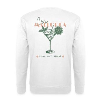 Mallorca JGA Urlaub Strand Girls Trip Malle - Unisex Pullover - Weiß - Hinten