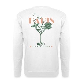France Paris City Break Voyage Girls - Sweat-shirt Unisexe - blanc - Dos