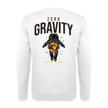 Zero Gravity Astronaut Erde Weltraum - Unisex Pullover - Weiß - Hinten