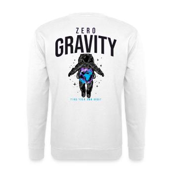 Zero Gravity Astronaut Erde Weltraum - Unisex Pullover - Weiß - Hinten