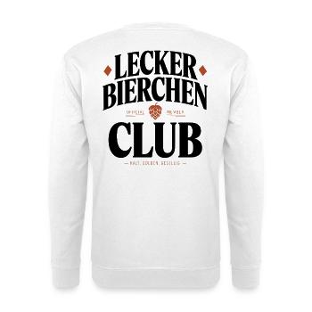 Lecker Bierchen Club Bier Spruch JGA Malle Bier - Unisex Sweatshirt - white - Back
