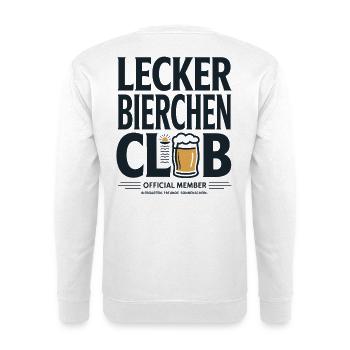 Lecker Bierchen Club Bier Spruch JGA Malle Bier - Unisex Pullover - Weiß - Hinten
