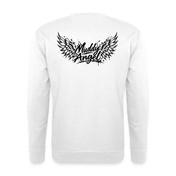 Muddy Angel - Unisex Pullover - Weiß - Hinten - Michal (187cm)
