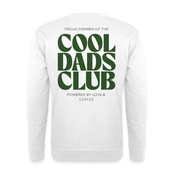 Cool Dads Club Papa Vatertag Geburtstag Kaffee - Unisex Pullover - Weiß - Hinten - Michal (187cm)