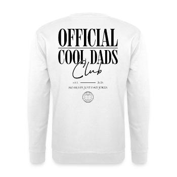 Official Cool Dads Club 2026 Papa Vater Geburt  - Unisex Pullover - Weiß - Hinten - Michal (187cm)