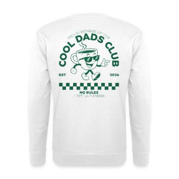 Cool Dads Club 2026 Papa Vater Geburt Vatertag  - Unisex Pullover - Weiß - Hinten - Michal (187cm)
