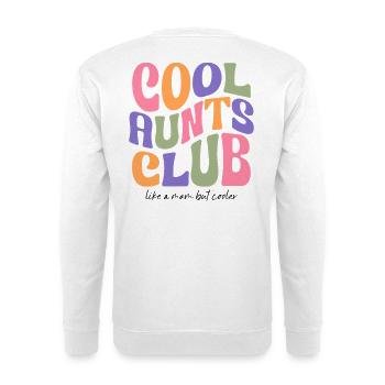 Cool Aunts Club Tante Aunt Gift Patentante Geburt - Unisex Pullover - Weiß - Hinten - Michal (187cm)