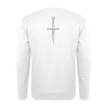 épée - Sweat-shirt Unisexe - blanc - Dos