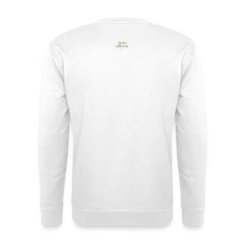 Inspirational design with quote - Unisex Sweatshirt - white - Back