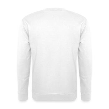 Typographie minimale sombre - Sweat-shirt Unisexe - blanc - Dos