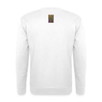 Psychedelische botanische Gedankenwelt - Unisex Pullover - Weiß - Hinten