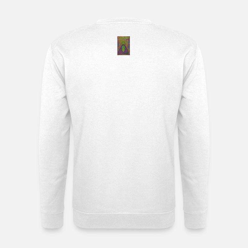 Psychedelic Botanical Mindscape - Unisex Sweatshirt - white