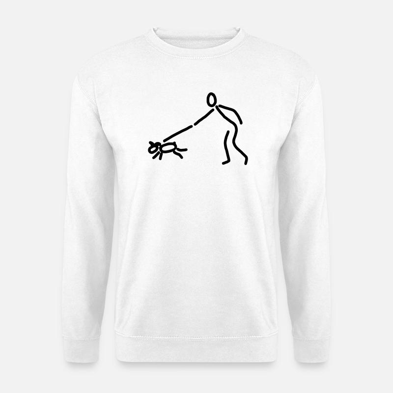 iYpsilon Hund gassi - Unisex Pullover - Weiß