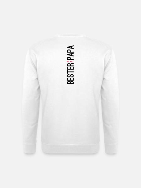 Bester Papa der Welt Geschenk - Unisex Pullover - Weiß