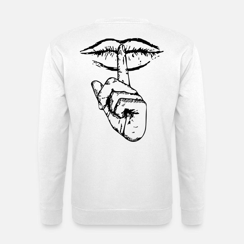 Mouth Shut - Unisex Sweatshirt - white