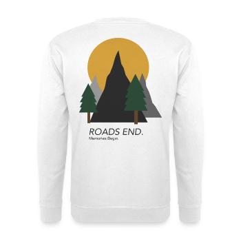 roads end - Unisex Sweatshirt - white - Back