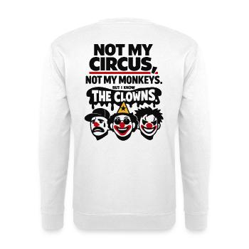 Déclaration Not My Circus, Not My Monkeys - Sweat-shirt Unisexe - blanc - Dos
