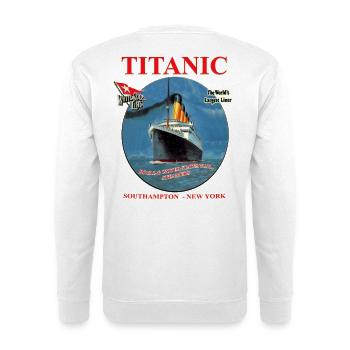 TITANIC CREATION Louis RUNEMBERG © Adagp - Unisex Sweatshirt - white - Back