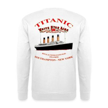 TITANIC LEGEND CREATION Louis RUNEMBERG © Adagp - Unisex Sweatshirt - white - Back