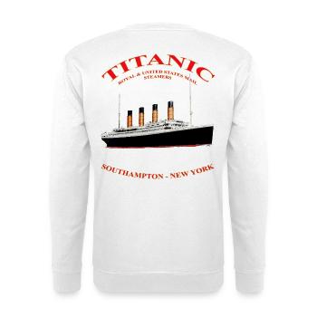TITANIC COLLECTION CREATION Louis RUNEMBERG ©Adagp - Unisex Sweatshirt - white - Back