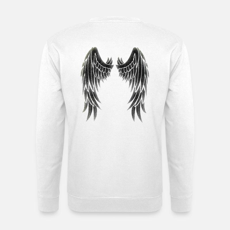 Engelsflügel T-Shirt Geschenkidee - Unisex Pullover - Weiß
