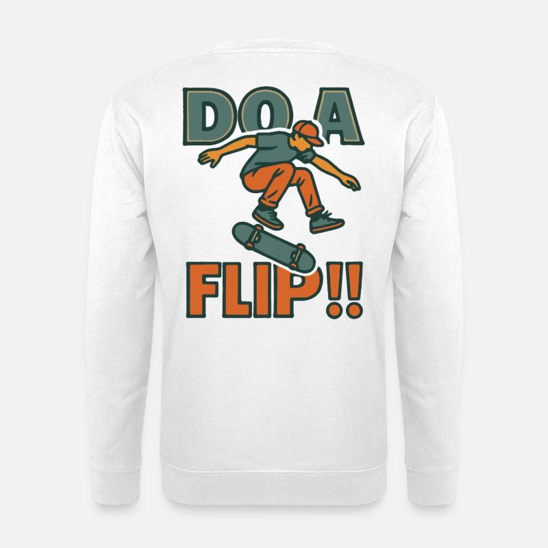 Machen Sie einen Flip DO - Unisex Pullover - Weiß