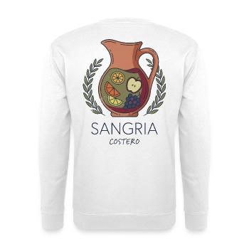 Sangria - Unisex Pullover - Weiß - Hinten - Michal (187cm)
