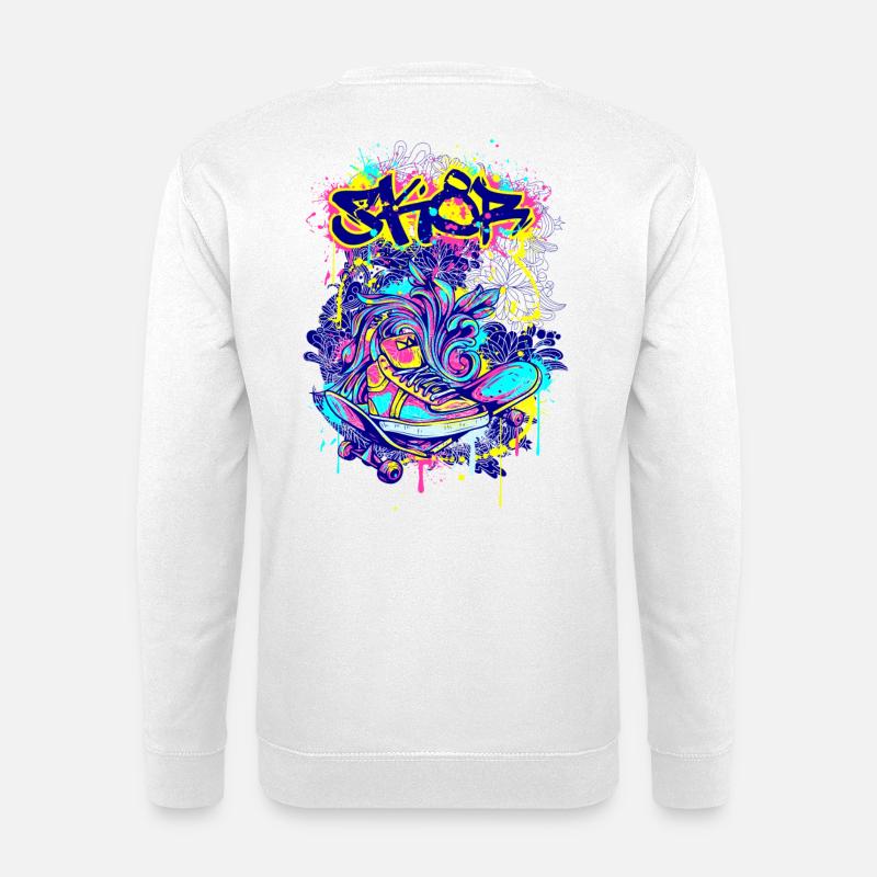 Skater SK8 - Unisex Pullover - Weiß