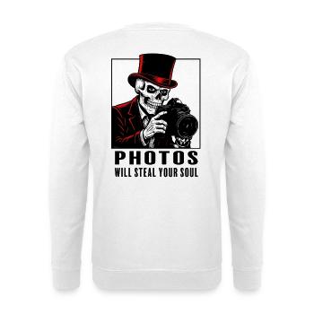 photos_steal_soul_black - Unisex Pullover - Weiß - Hinten