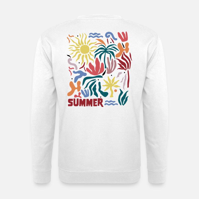 Summer tropical - Unisex Pullover - Weiß