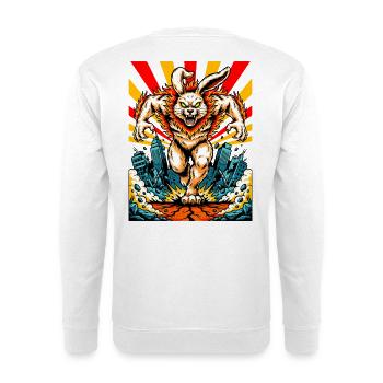 Monster Bunny Rage - Unisex Sweatshirt - white - Back