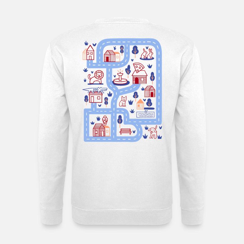 Spielstraße - Unisex Pullover - Weiß