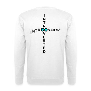 introvertiert - Unisex Pullover - Weiß - Hinten