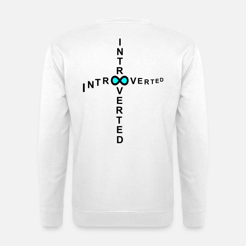 introvert - Unisex Sweatshirt - white