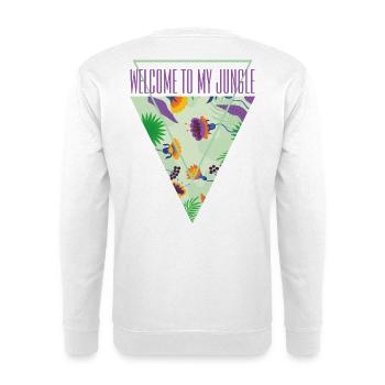 Bienvenue dans la jungle - Sweat-shirt Unisexe - blanc - Dos