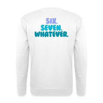 six sept - Sweat-shirt Unisexe - blanc - Dos