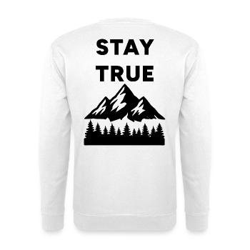 Bleib treu - Spike - Unisex Pullover - Weiß - Hinten
