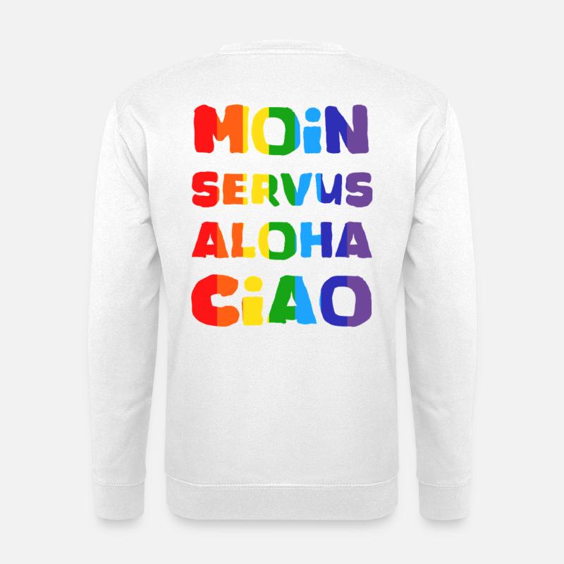 Rainbow Greetings Collection - Unisex Sweatshirt - white