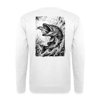 Pike on the Wobbler | Classic Collection - Unisex Sweatshirt - white - Back